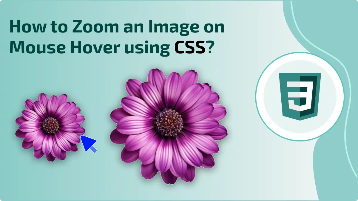 How to Zoom an Image on Mouse Hover using CSS?